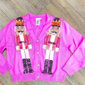 NWT Queen of Sparkle Nutcracker Cardigan Size Small